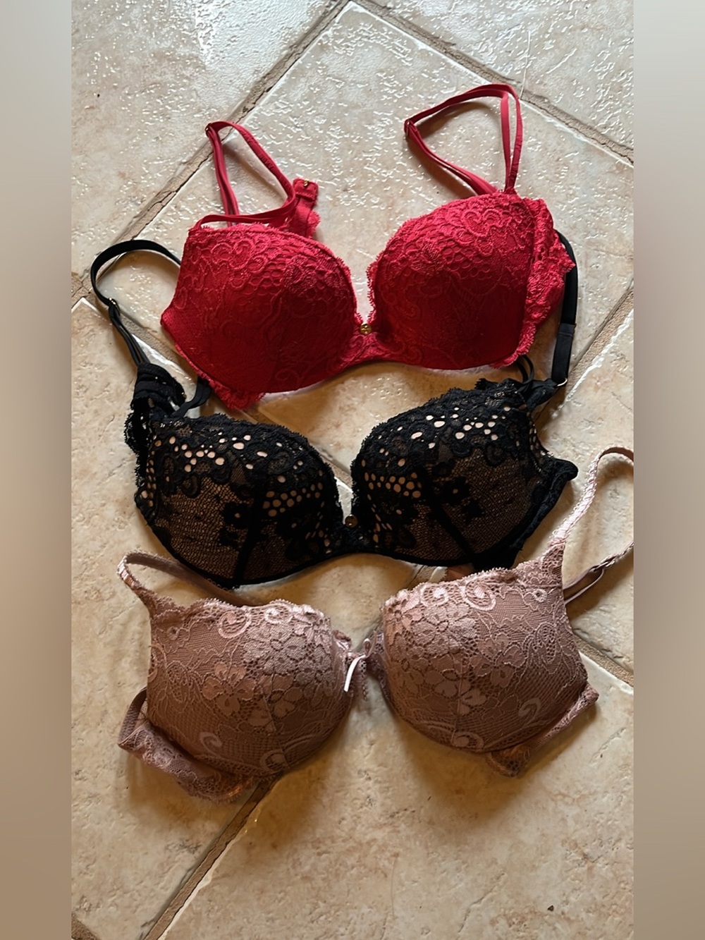 Victoria’s Secret bras size 34A - (3) in bundle of styles and colors - see desc